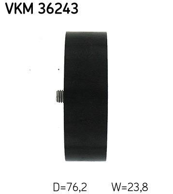 Galet enrouleur de courroie d'accessoire SKF ref. VKM 36243
